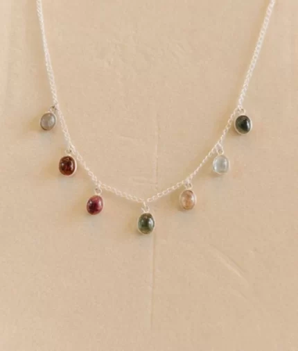 925 silver Tourmaline necklace