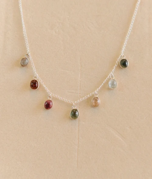 925 silver Tourmaline necklace 925 silver Tourmaline necklace