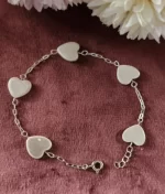 925 silver clover flower bracelet