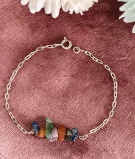 925 silver 7 chakra bracelet
