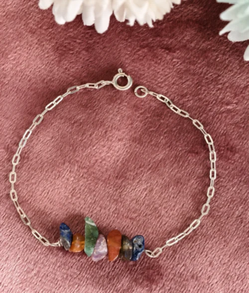 925 silver 7 chakra bracelet 925 silver 7 chakra bracelet