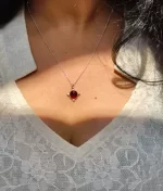 925 silver garnet pendant