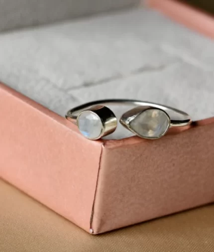 Moonstone Dual Gem Ring