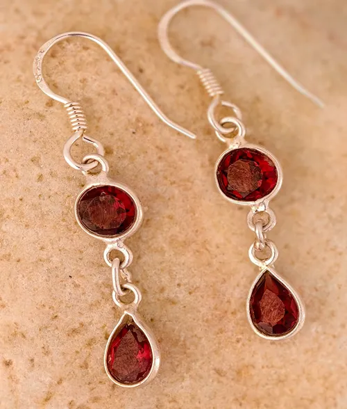 925 silver garnet earrings 925 silver garnet earrings