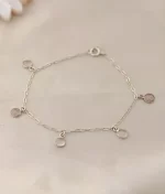 925 silver rose quartz bracelet
