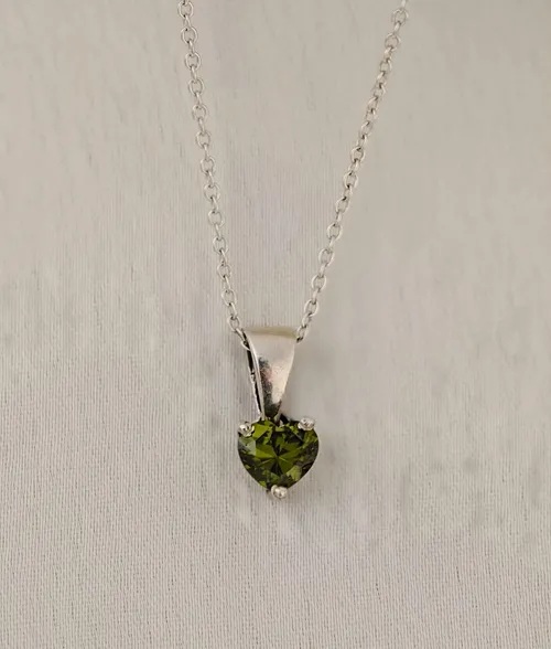 925 silver green cubic zirconia pendant 925 silver green cubic zirconia pendant