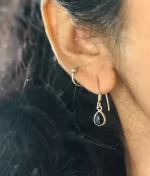 925 silver black onyx dangle earrings