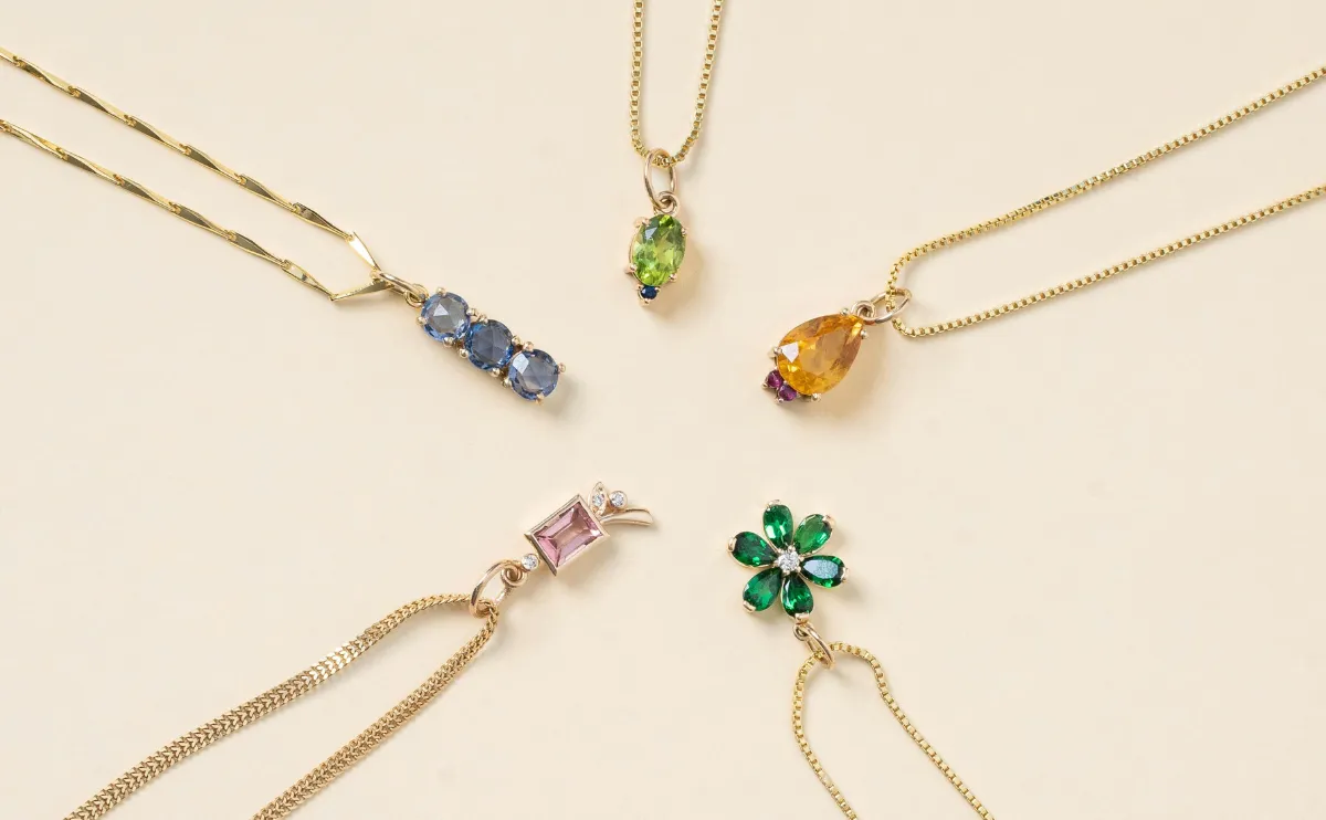 Minimal gemstone jewelry for daily wear