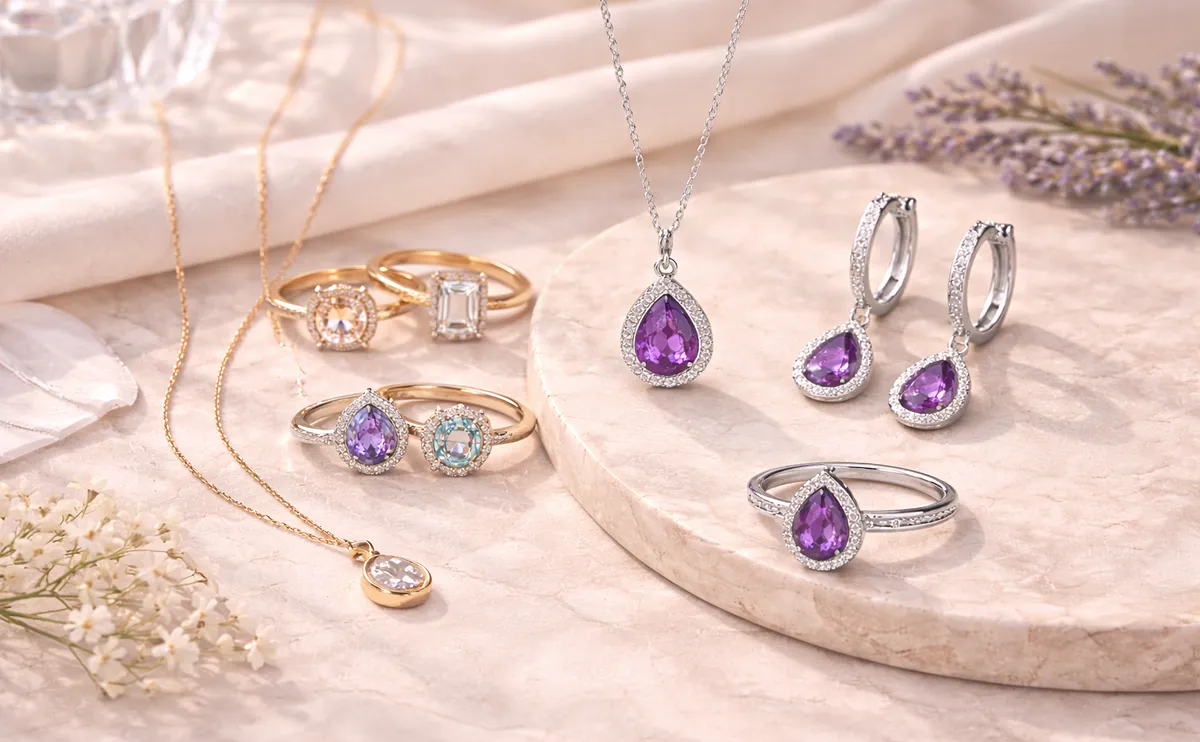 92.5 sterling silver jewellery with gemstones