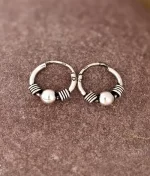 925 silver minimal hoops
