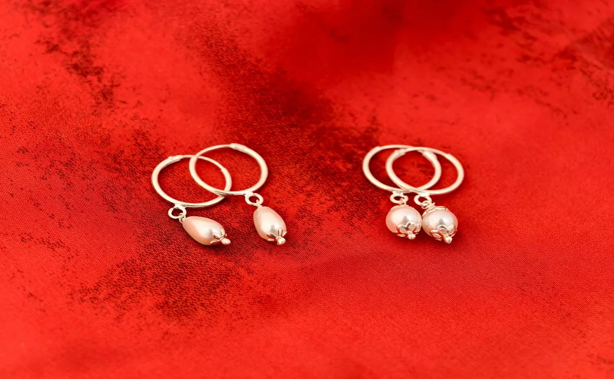 Pearl hoops